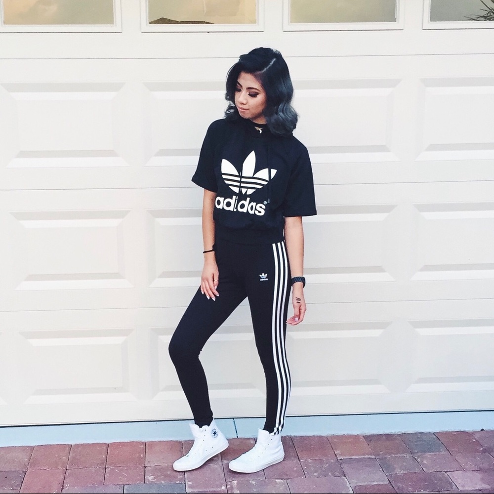 Adidas Cropped Hoodie
